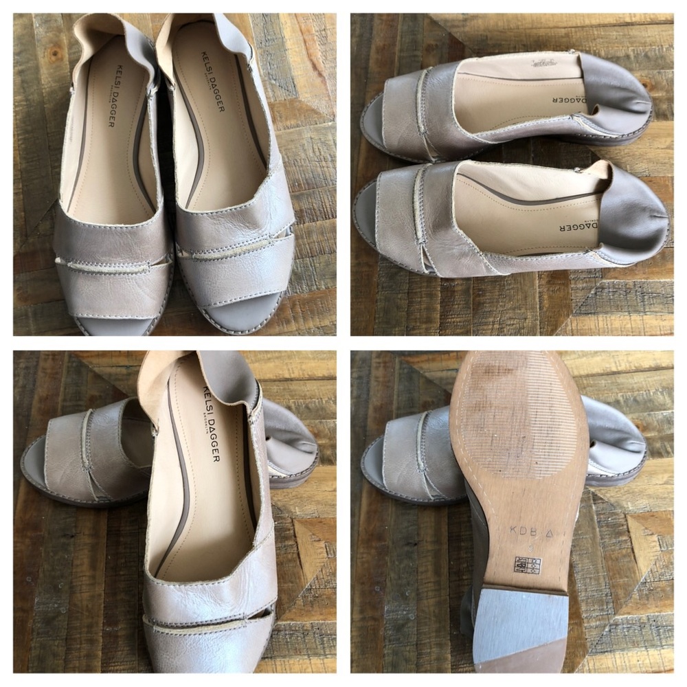 Brand New Kelsi Dagger Leather Flats
